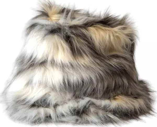 Multicolor Acrylic Fur Women Bucket Hat