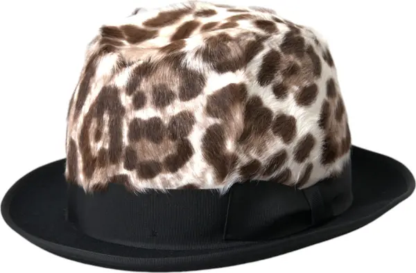 Multicolor Leopard Women Fedora Hat