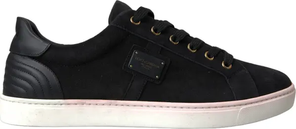 Black Suede Leather Men Low Top Sneakers Men Shoes