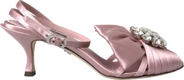 Pink Keira Crystal Heels Sandals Shoes