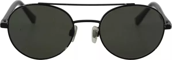 Matte Black Steel Frame Green Lens DG2245 Sunglasses