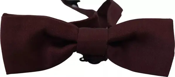 Bordeaux Silk Adjustable Neck Men Bow Tie