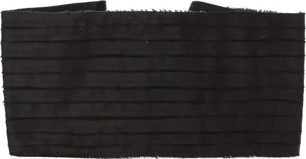 Black Silk Womens Waist Cummerbund