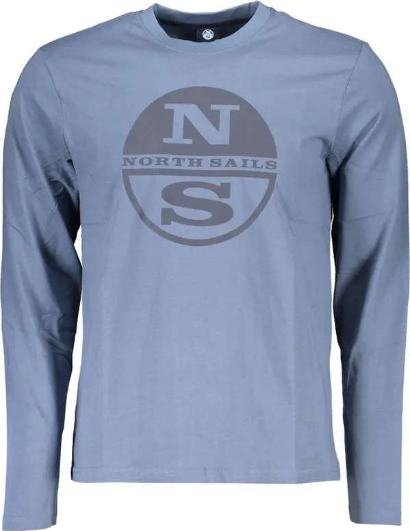 Blue Cotton Men T-Shirt