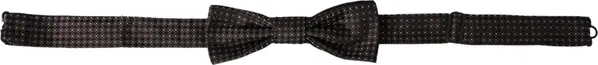 Brown Fantasy Silk Adjustable Neck Men Papillon Bow Tie
