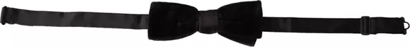 Black Velvet Cotton Adjustable Neck Men Bow Tie