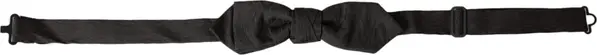Black Silk Adjustable Neck Men Bow Tie