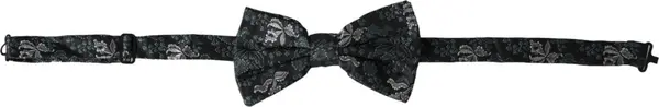 Multicolor Fantasy Floral Silk Adjustable Neck Men Bow Tie