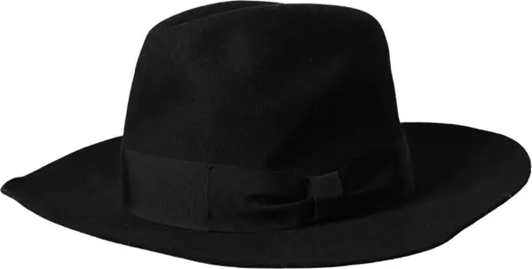 Black Rabbit Fedora Trilby Women Hat