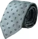 Green 100% Silk Patterned Adjustable Men Tie
