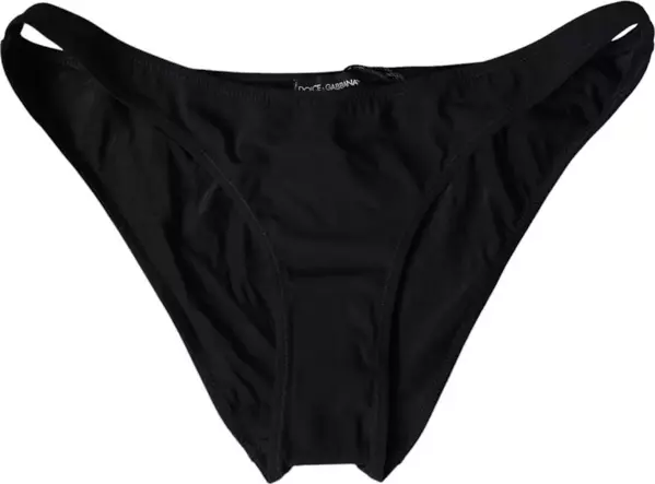Black Nylon Swimwear Beachwear Bottom Bikini