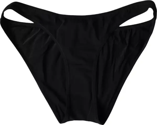 Black Nylon Swimwear Beachwear Bottom Bikini