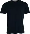 Dark Blue Cotton Round Neck Short Sleeves T-shirt
