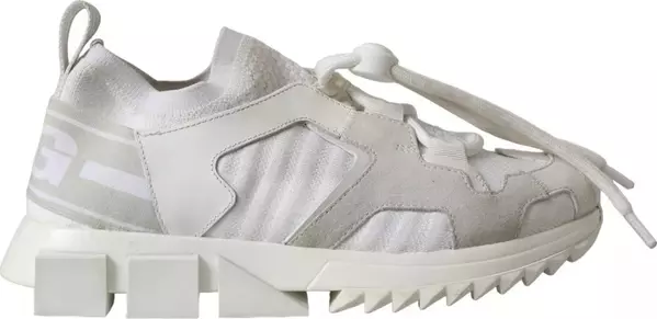 White Mesh Sorrento Trekking Sneakers Shoes