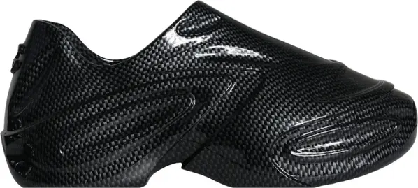 Black Foiled Rubber Toy Low Top Men Sneakers Shoes