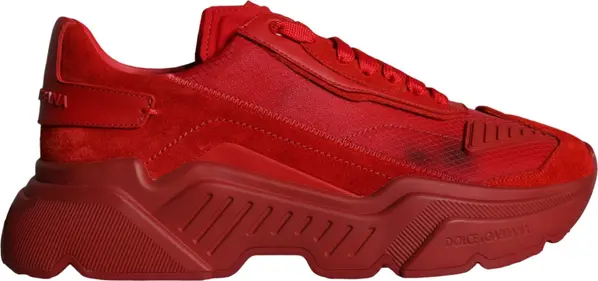 Red Leather Daymaster Low Top Sneakers Shoes