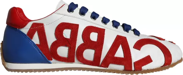 Multicolor Leather Logo Casual Sneakers Shoes