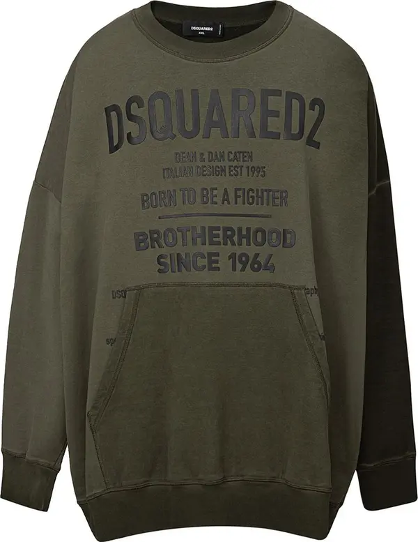 Green Cotton Sweatshirt