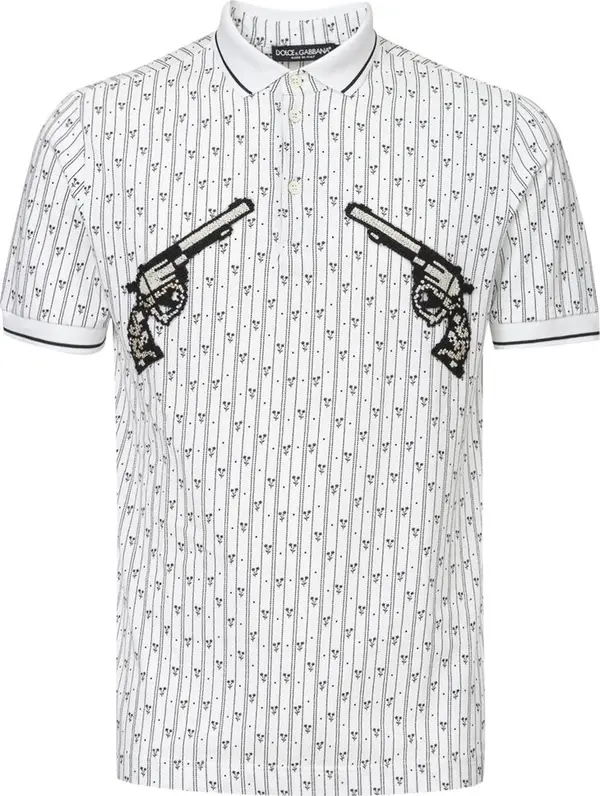 White Cotton Polo Shirt