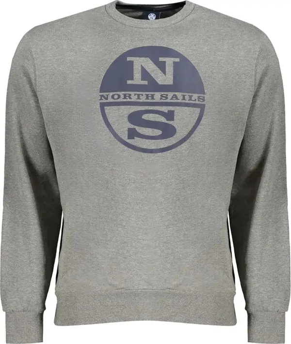Grigio Cotton Men Sweatshirt