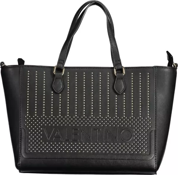 Nero Polyurethane Women's Bag with Adjustable Shoulder Strap