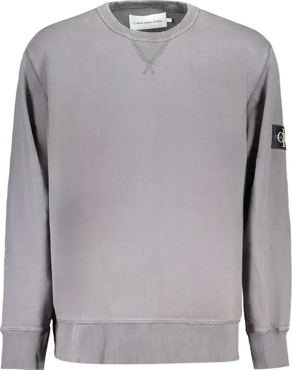 Gray Cotton Men Sweater