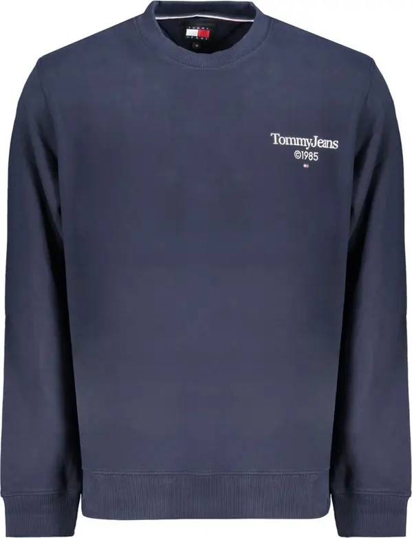 Blue Cotton Men Sweatshirt