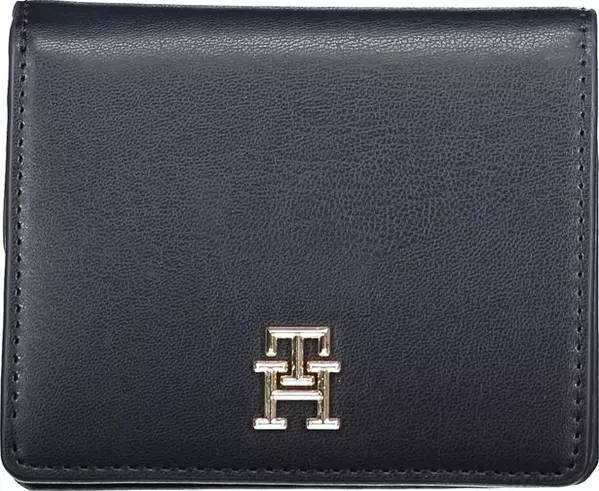 Blue Polyurethane Women Wallet