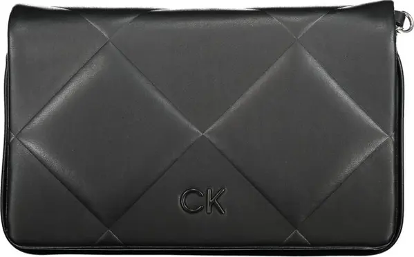 Black Polyurethane Women Handbag