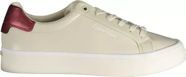 Beige Leather Women Sneaker