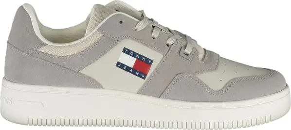 Grigio Pelle Men Sneaker