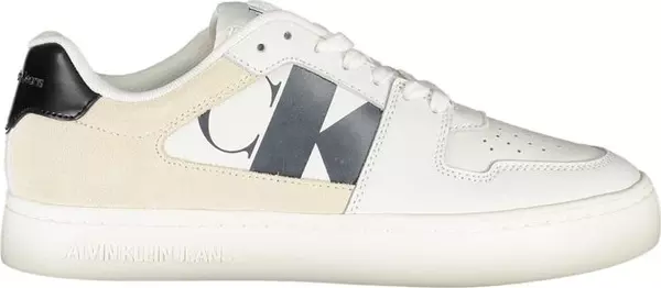 White Polyurethane Women Sneaker