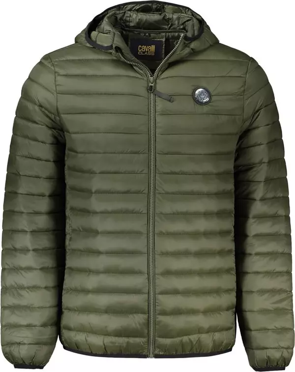 Green Polyamide Men Jacket
