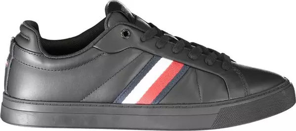 Black Leather Men Sneaker
