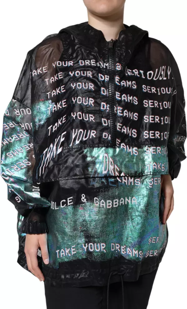 Multicolor Print Hooded Sweatshirt Sweater