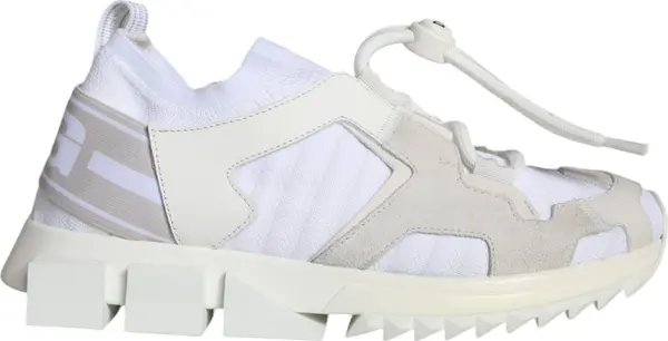 White Mesh Sorrento Trekking Sneakers Shoes