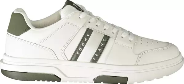 White Polyethylene Men Sneaker