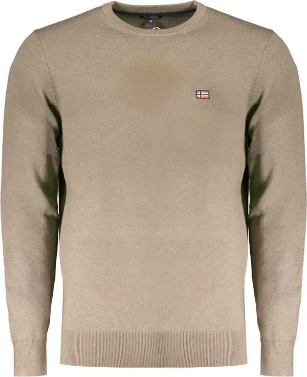 Brown Wool Men Sweater
