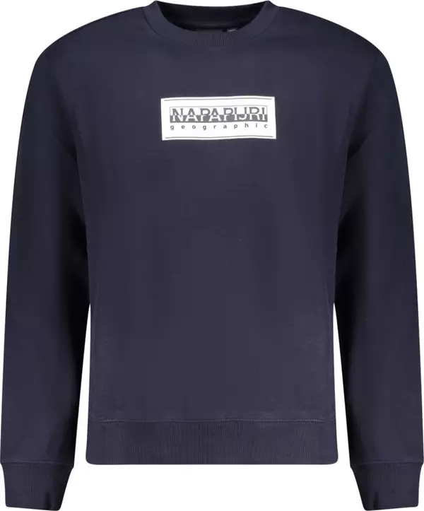 Blue Cotton Men's Sweatshirt