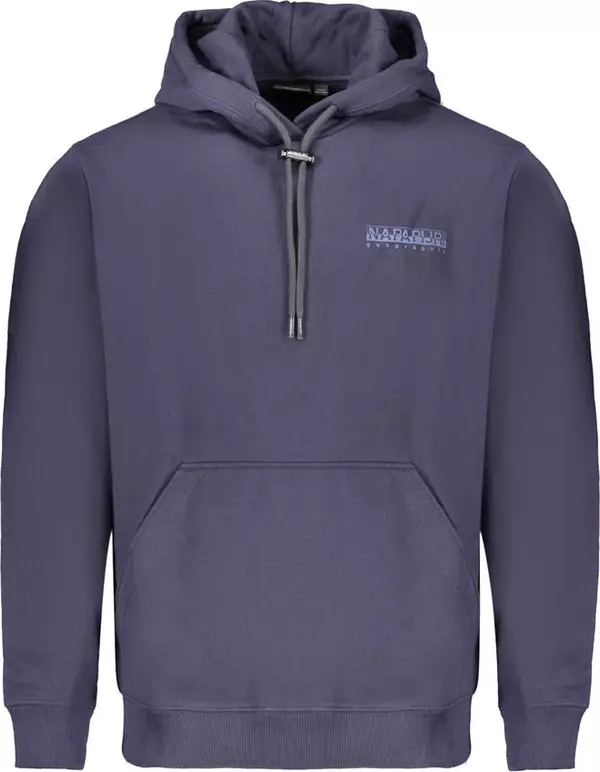 Blue Cotton Men Sweater
