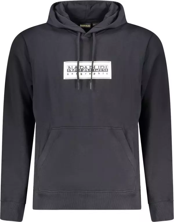 Black Cotton Men Sweater