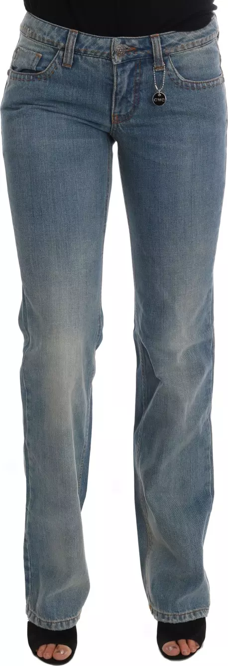 Blue Wash Cotton Classic Jeans