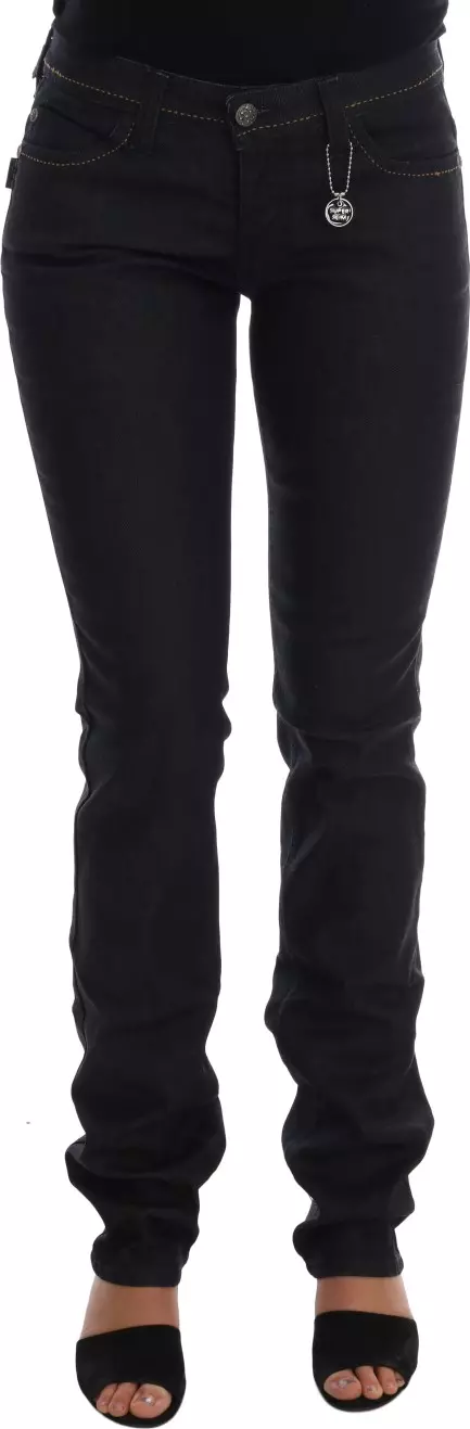 Blue Cotton Stretch Slim Fit Jeans