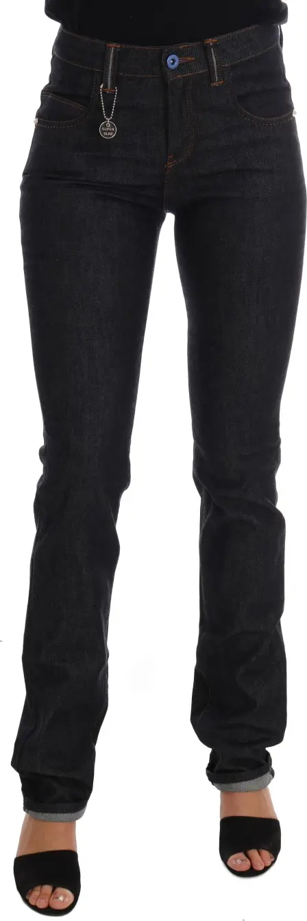Blue Cotton Stretch Slim Fit Jeans