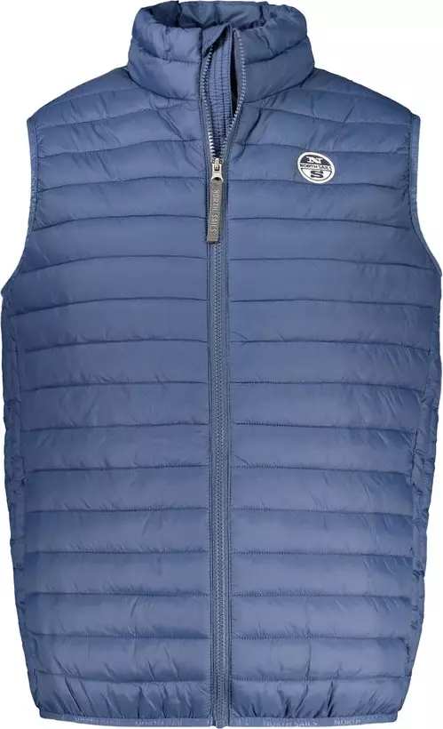 Blue Polyamide Men's Vest