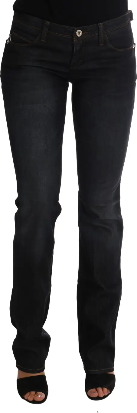 Dark Blue Cotton Slim Fit Jeans