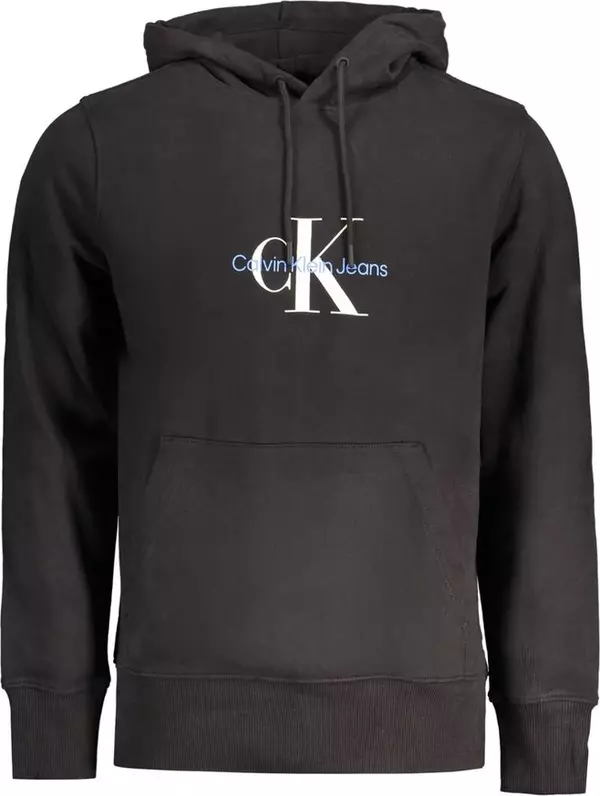 Black Cotton Men's Sweatshirt