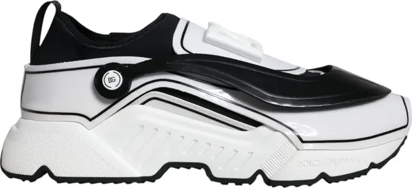 White Black Logo Plaque Daymaster Sneakers Shoes