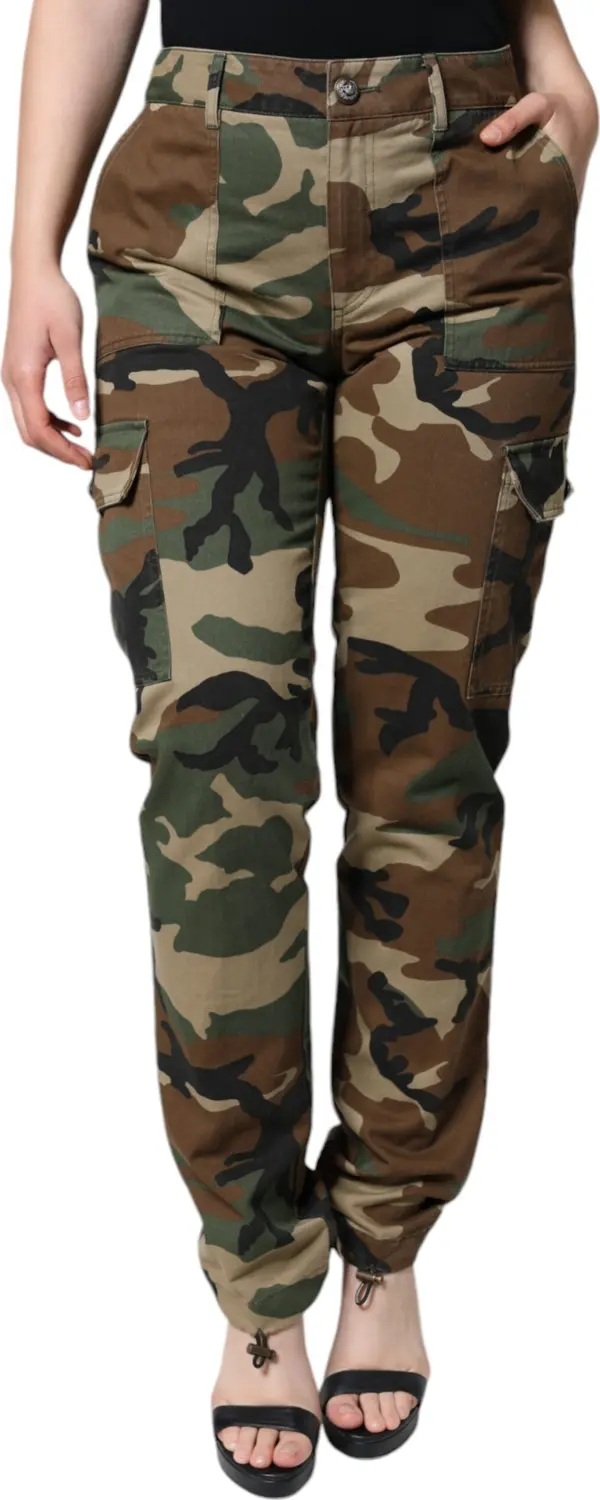 Multicolor Camouflage Cargo Pants