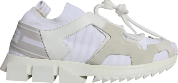 White Mesh Sorrento Trekking Sneakers Shoes